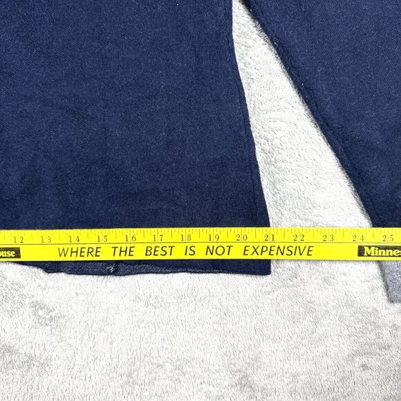 Adrienne Vittadini Navy Knit Blazer Cardigan Women’s Large Soft Office Sweater - Picture 7 of 10